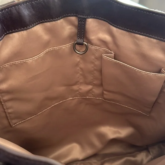 Coach Vintage Leather Tote From 2014 Deep Plum. - Picture 6 of 12